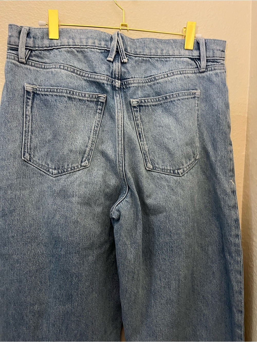 Good American Light Blue High-Rise Barrel Jeans - Picture 10 of 15